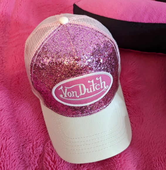von dutch pink glitter hat cap 🧢 - Picture 2 of 16